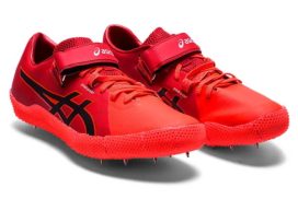 アシックスの陸上走高跳びスパイクシューズ